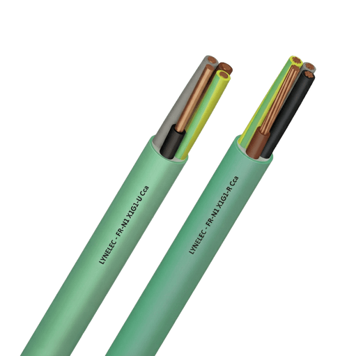 Câble FR-N1 X1G1-U rigide vert